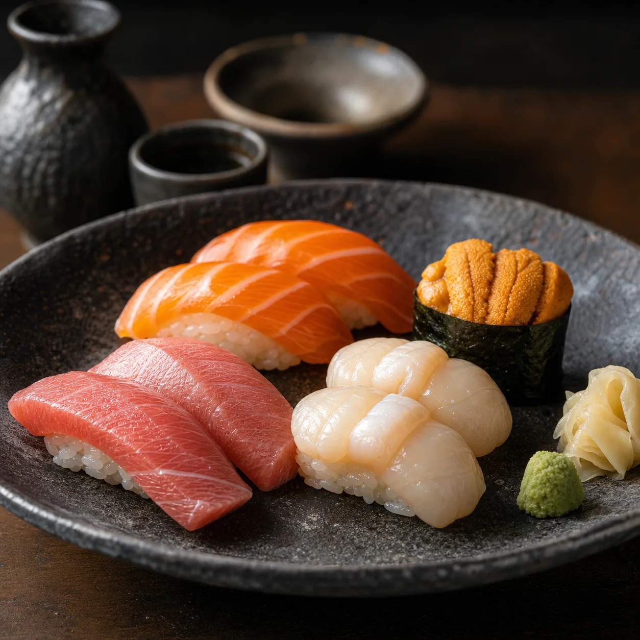 Omakase sushi editorial photography